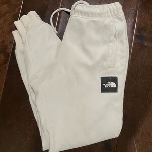 North face white sweats women’s xs